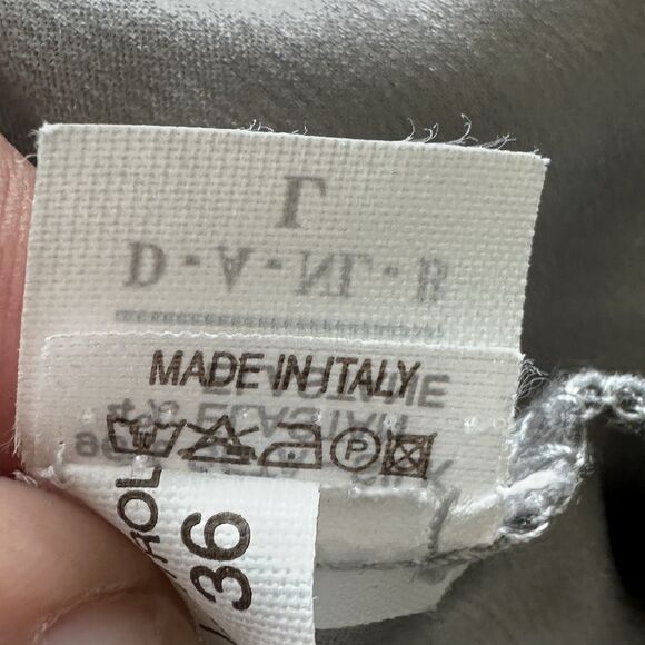 Brunello Cucinelli XL Silk Gray Sleeveless Blouse - Picture 9 of 12